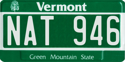 VT license plate NAT946
