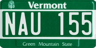 VT license plate NAU155