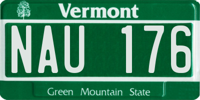 VT license plate NAU176