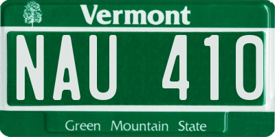 VT license plate NAU410