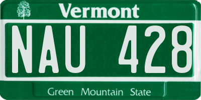 VT license plate NAU428