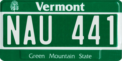 VT license plate NAU441