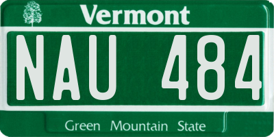 VT license plate NAU484