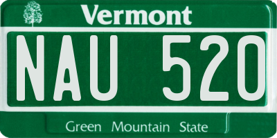 VT license plate NAU520