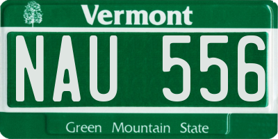 VT license plate NAU556