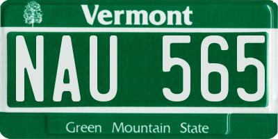 VT license plate NAU565