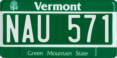 VT license plate NAU571