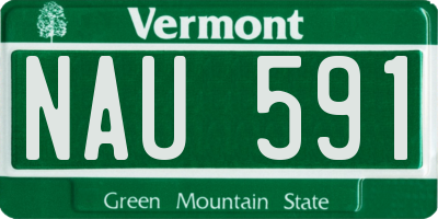 VT license plate NAU591