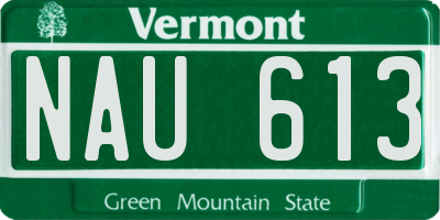 VT license plate NAU613