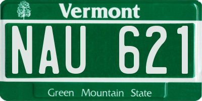 VT license plate NAU621
