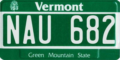 VT license plate NAU682