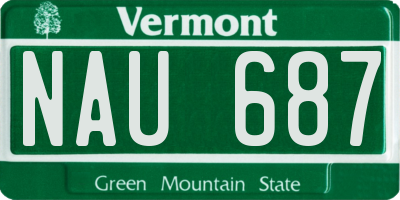VT license plate NAU687