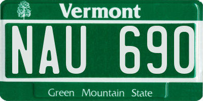 VT license plate NAU690