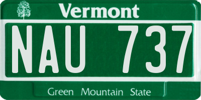 VT license plate NAU737