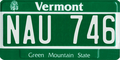 VT license plate NAU746