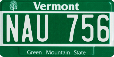 VT license plate NAU756