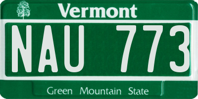 VT license plate NAU773