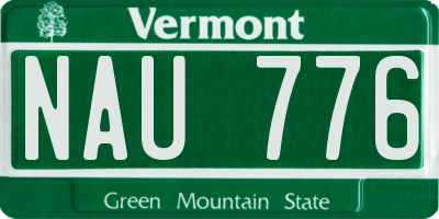 VT license plate NAU776