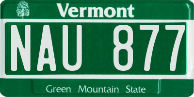 VT license plate NAU877