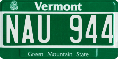 VT license plate NAU944
