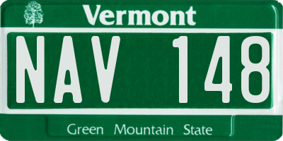 VT license plate NAV148