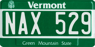 VT license plate NAX529