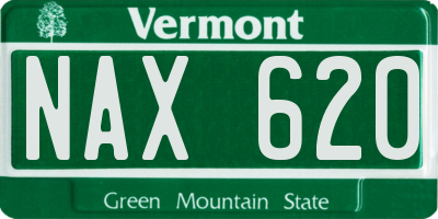 VT license plate NAX620