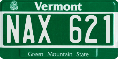 VT license plate NAX621