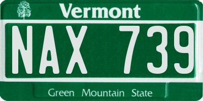 VT license plate NAX739