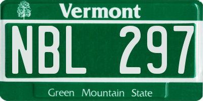 VT license plate NBL297