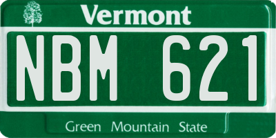 VT license plate NBM621