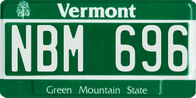 VT license plate NBM696