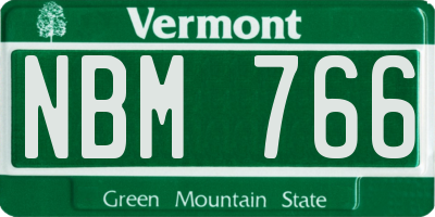 VT license plate NBM766