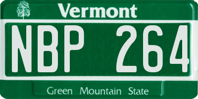 VT license plate NBP264