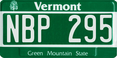 VT license plate NBP295