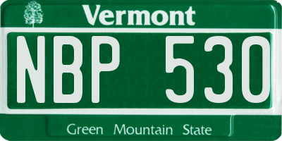 VT license plate NBP530