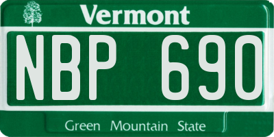 VT license plate NBP690