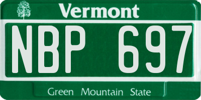 VT license plate NBP697