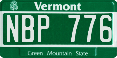 VT license plate NBP776