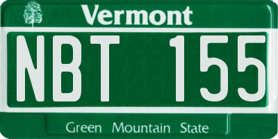 VT license plate NBT155