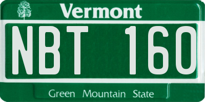 VT license plate NBT160