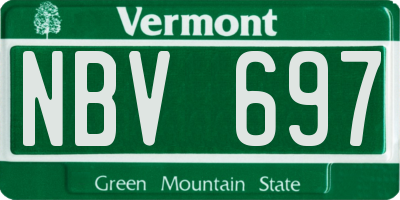 VT license plate NBV697