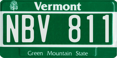 VT license plate NBV811