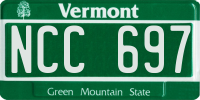 VT license plate NCC697