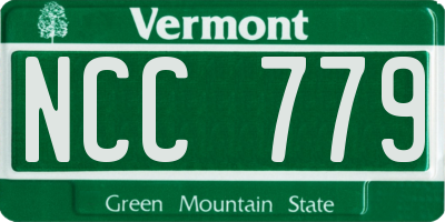VT license plate NCC779