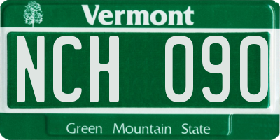 VT license plate NCH090