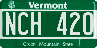 VT license plate NCH420