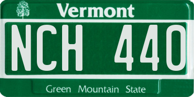VT license plate NCH440