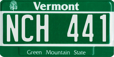 VT license plate NCH441