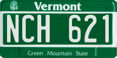 VT license plate NCH621